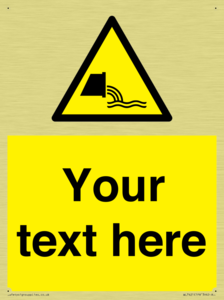 Custom Warning sewage effluent outfall